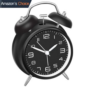 11 4 Inches Twin Bell Loud 3D-Dial Alarm Clock