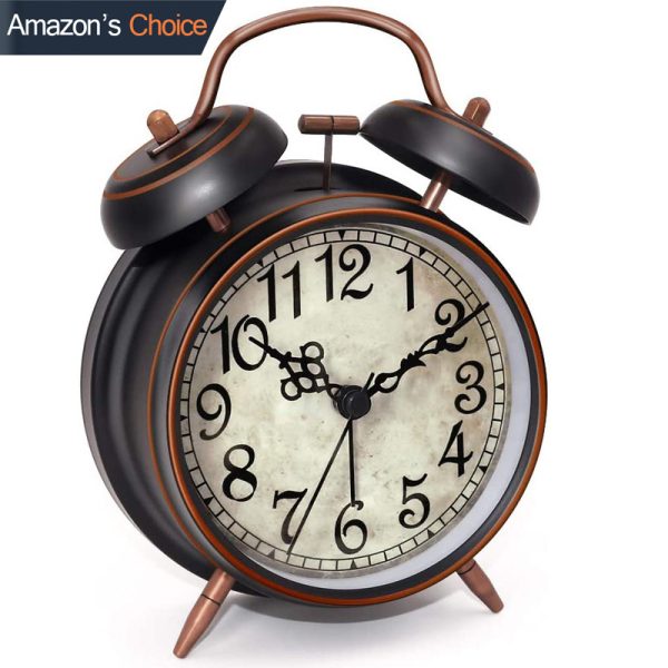4-inch retro style alarm clock