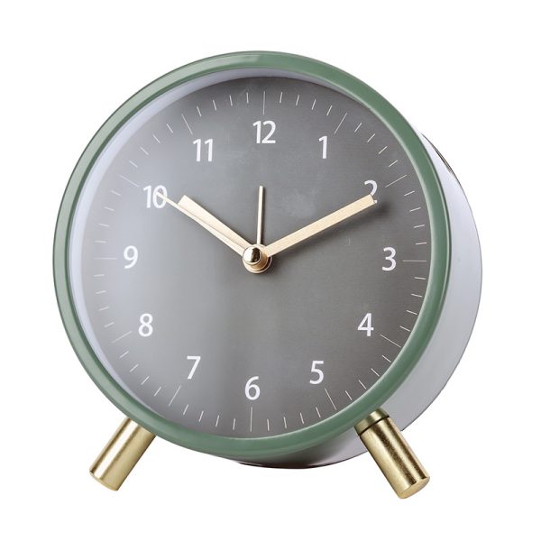 Nordic desktop silent clock, minimalist bedroom alarm clock