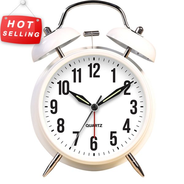 4- inch dual bell alarm clock Amazong hot selling